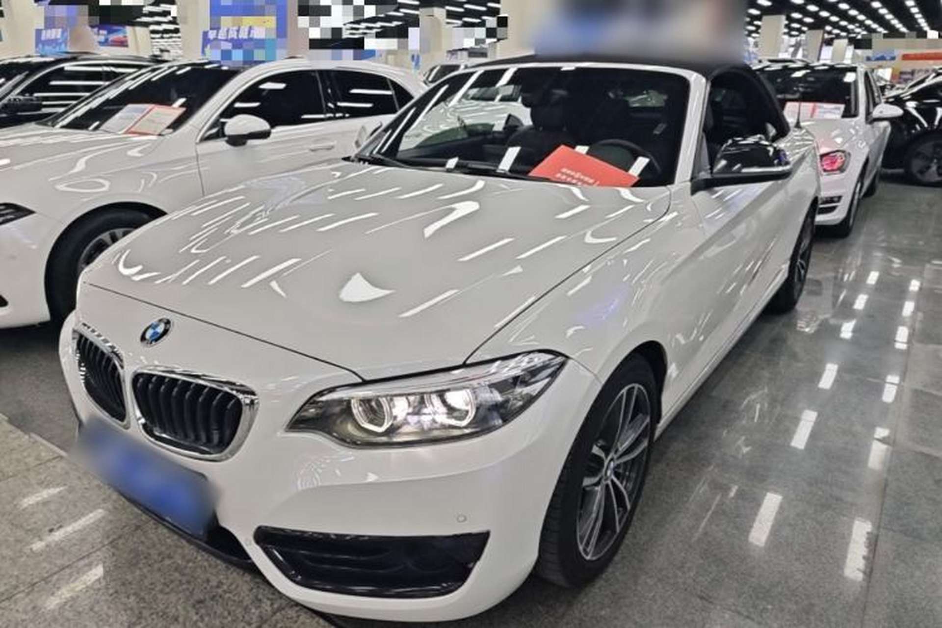 Used BMW 2 Series 2018 220i Convertible Coupe Sports Design Package Front Left 45 Deg