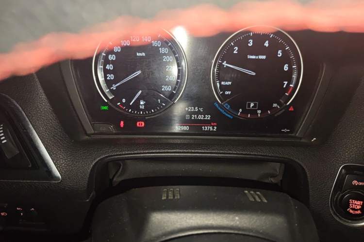 Used BMW 2 Series 2018 220i Convertible Coupe Sports Design Package Odometer Close Up