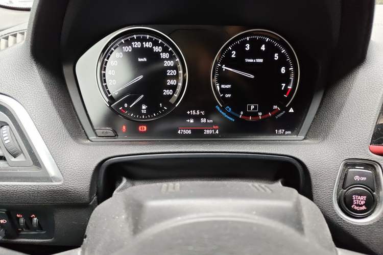 Used BMW 2 Series 2018 220i Convertible Coupe Sports Design Package Odometer Close Up