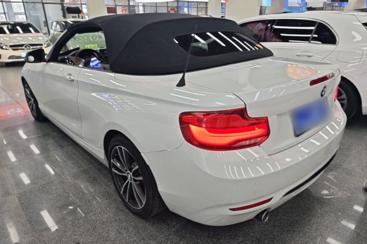 Used BMW 2 Series 2018 220i Convertible Coupe Sports Design Package Rear Left 45 Deg