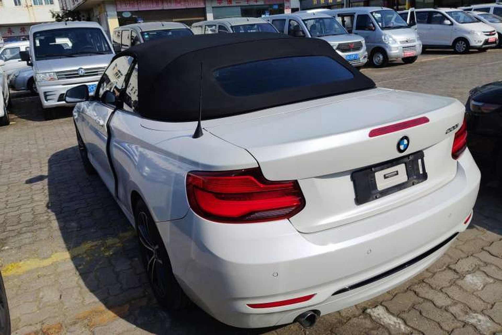 Used BMW 2 Series 2018 220i Convertible Coupe Sports Design Package Rear Left 45 Deg