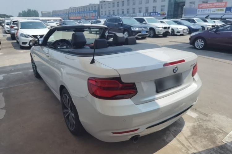 Used BMW 2 Series 2018 220i Convertible Coupe Sports Design Package Rear Left 45 Deg