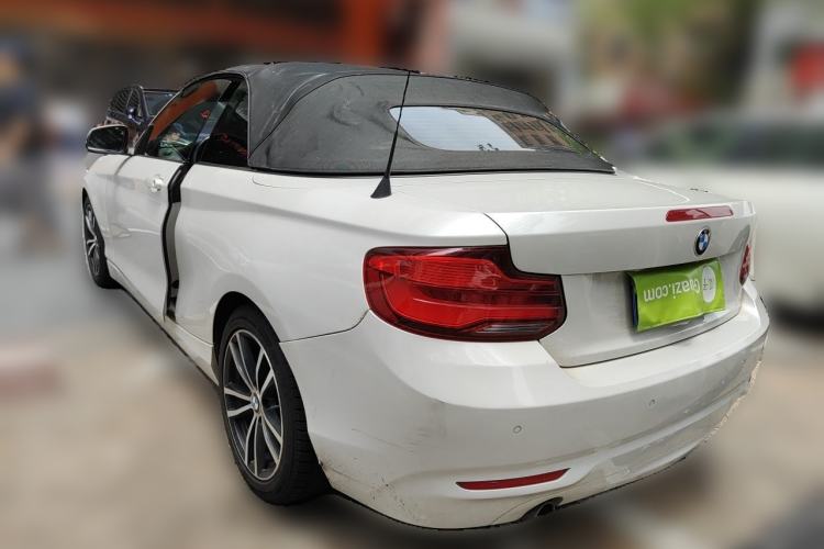 Used BMW 2 Series 2018 220i Convertible Coupe Sports Design Package Rear Left 45 Deg