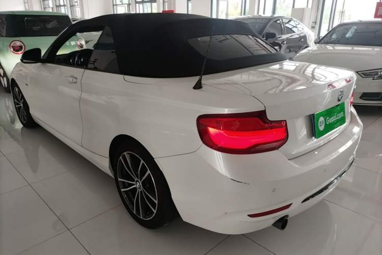 Used BMW 2 Series 2018 220i Convertible Coupe Sports Design Package Rear Left 45 Deg