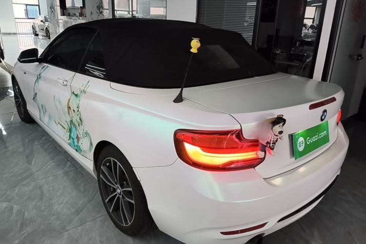 Used BMW 2 Series 2018 220i Convertible Coupe Sports Design Package Rear Left 45 Deg