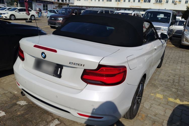 Used BMW 2 Series 2018 220i Convertible Coupe Sports Design Package Rear Right 45 Deg