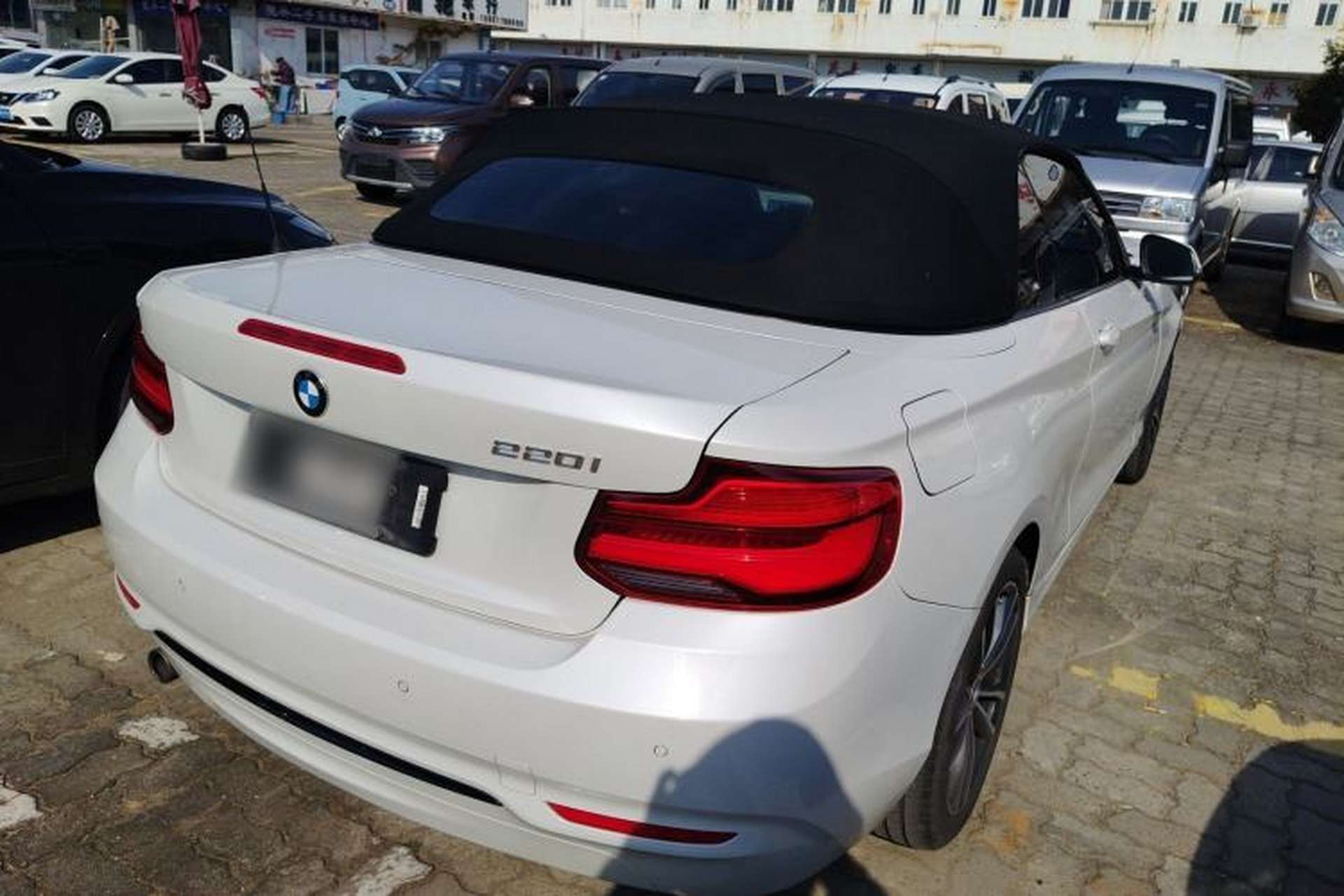 Used BMW 2 Series 2018 220i Convertible Coupe Sports Design Package Rear Right 45 Deg