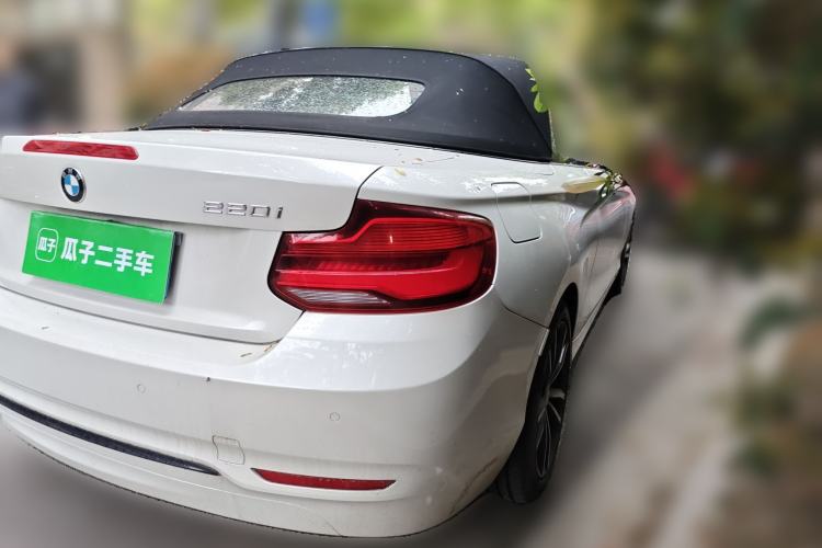 Used BMW 2 Series 2018 220i Convertible Coupe Sports Design Package Rear Right 45 Deg