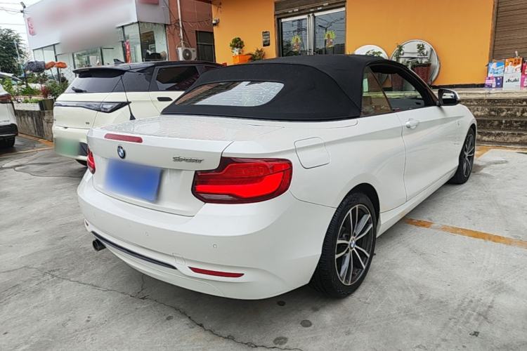 Used BMW 2 Series 2018 220i Convertible Coupe Sports Design Package Rear Right 45 Deg
