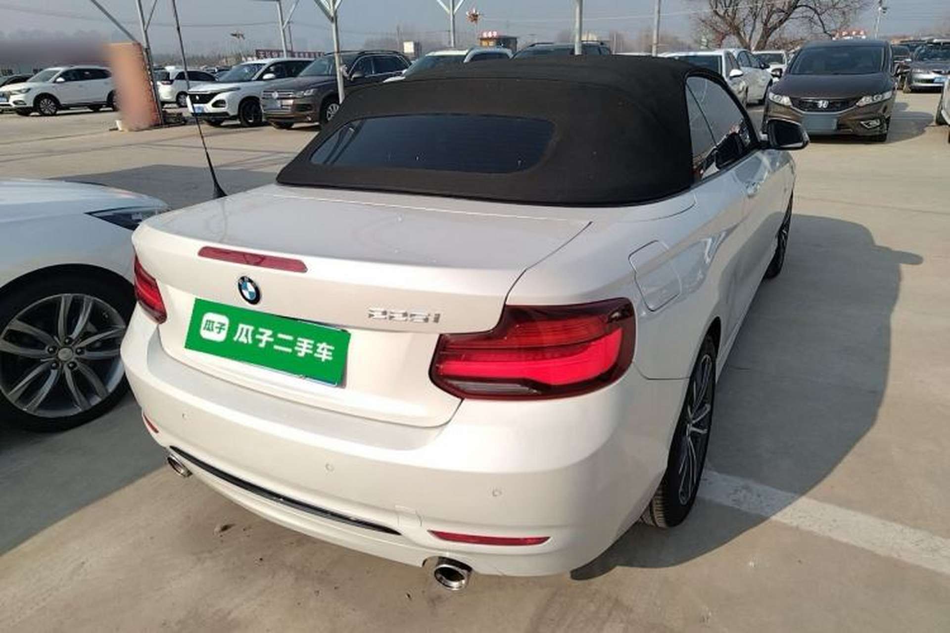 Used BMW 2 Series 2018 220i Convertible Coupe Sports Design Package Rear Right 45 Deg