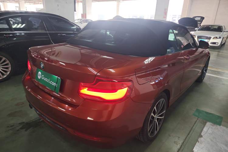 Used BMW 2 Series 2018 220i Convertible Coupe Sports Design Package Rear Right 45 Deg
