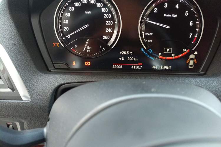 Used BMW 2 Series 2019 225i Luxury Model with M Sport Package Odometer Close Up