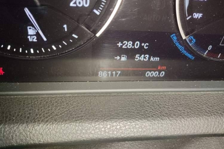 Used BMW 2 Series 2019 225i Luxury Model with M Sport Package Odometer Close Up