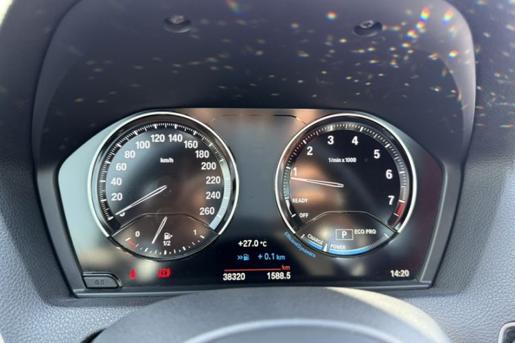 Used BMW 2 Series 2019 225i Luxury Model with M Sport Package Odometer Close Up