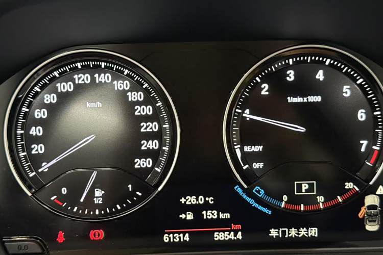 Used BMW 2 Series 2019 225i Luxury Model with M Sport Package Odometer Close Up