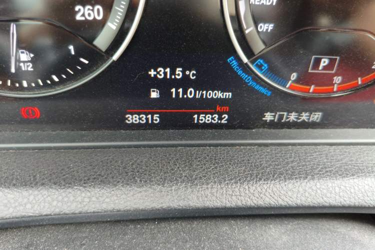 Used BMW 2 Series 2019 225i Luxury Model with M Sport Package Odometer Close Up