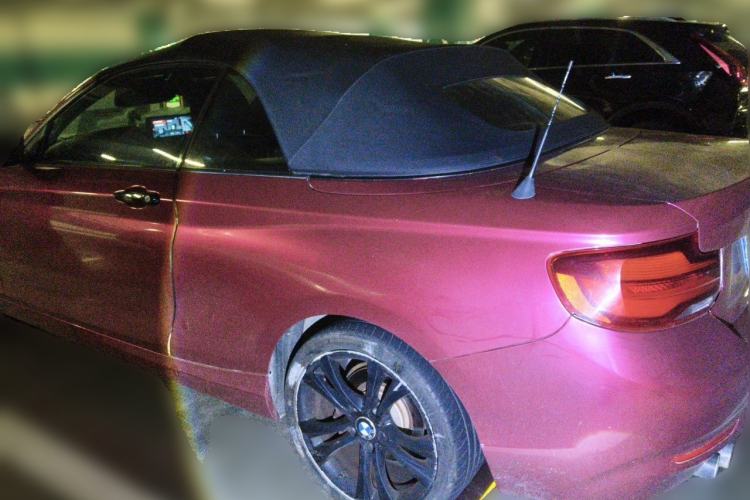 Used BMW 2 Series 2019 225i Convertible Coupe Sports Design Package Rear Left 45 Deg