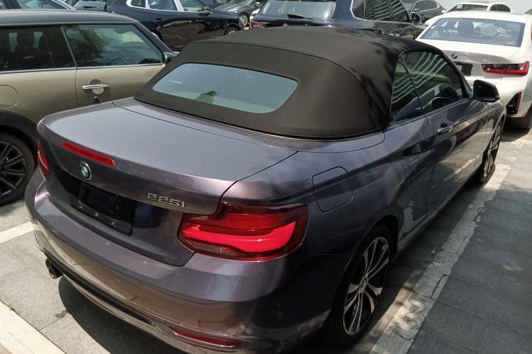 Used BMW 2 Series 2019 225i Convertible Coupe Sports Design Package Rear Right 45 Deg