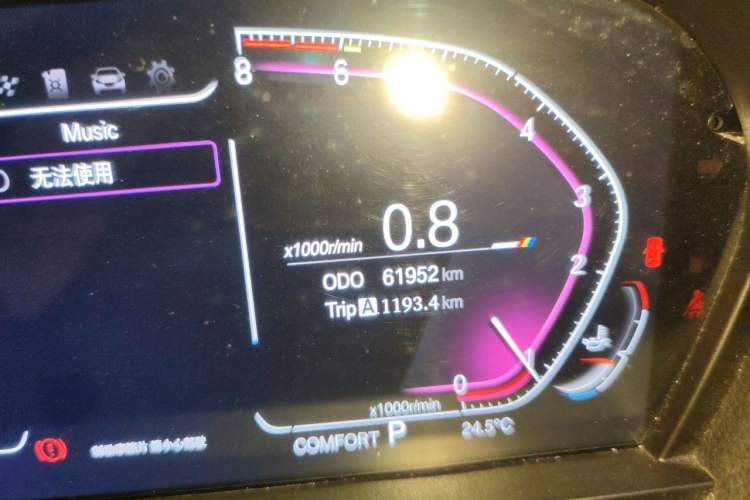 Used BMW 2 Series 2019 225i Convertible Coupe Sports Design Package Odometer Close Up