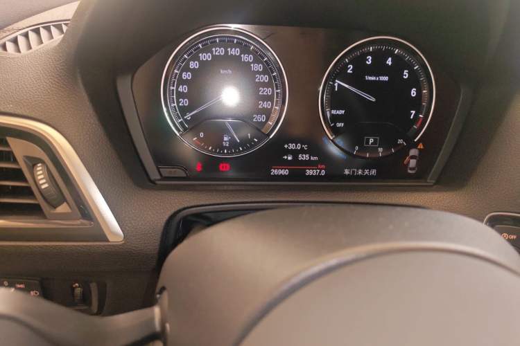 Used BMW 2 Series 2019 225i Luxury Model with M Sport Package Odometer Close Up