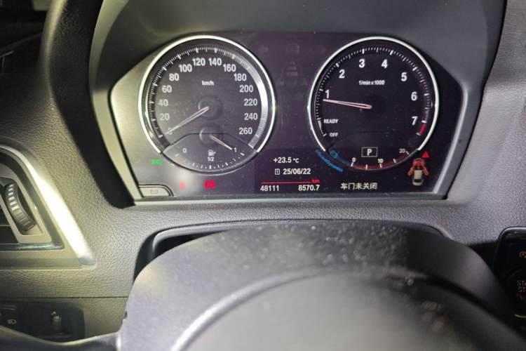 Used BMW 2 Series 2019 225i Luxury Model with M Sport Package Odometer Close Up