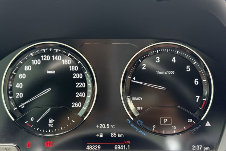 Used BMW 2 Series 2019 225i Luxury Model with M Sport Package Odometer Close Up