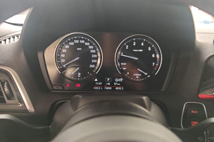 Used BMW 2 Series 2019 225i Convertible Coupe Luxury Edition M Sport Package Odometer Close Up