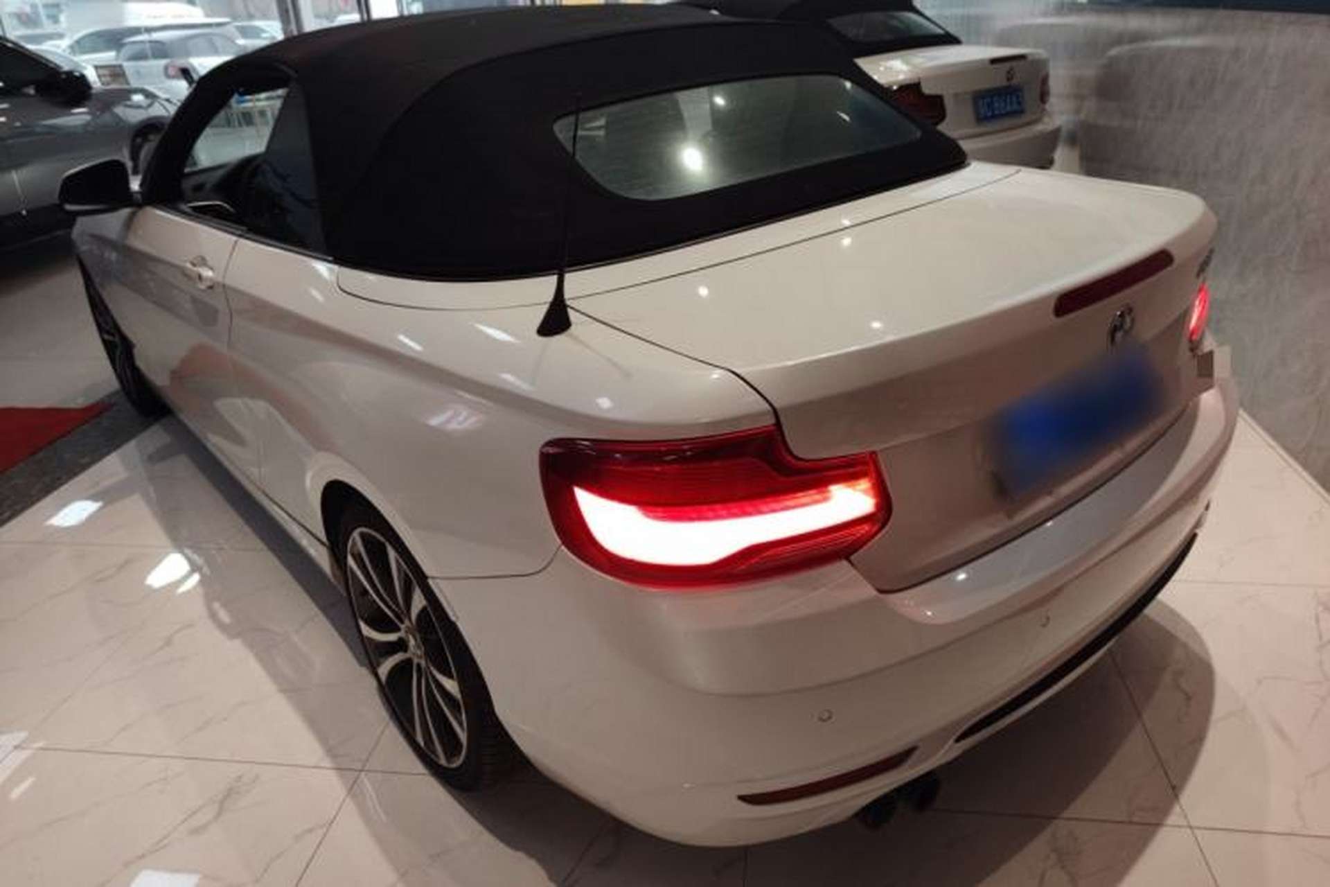 Used BMW 2 Series 2019 225i Convertible Coupe Sports Design Package Rear Left 45 Deg