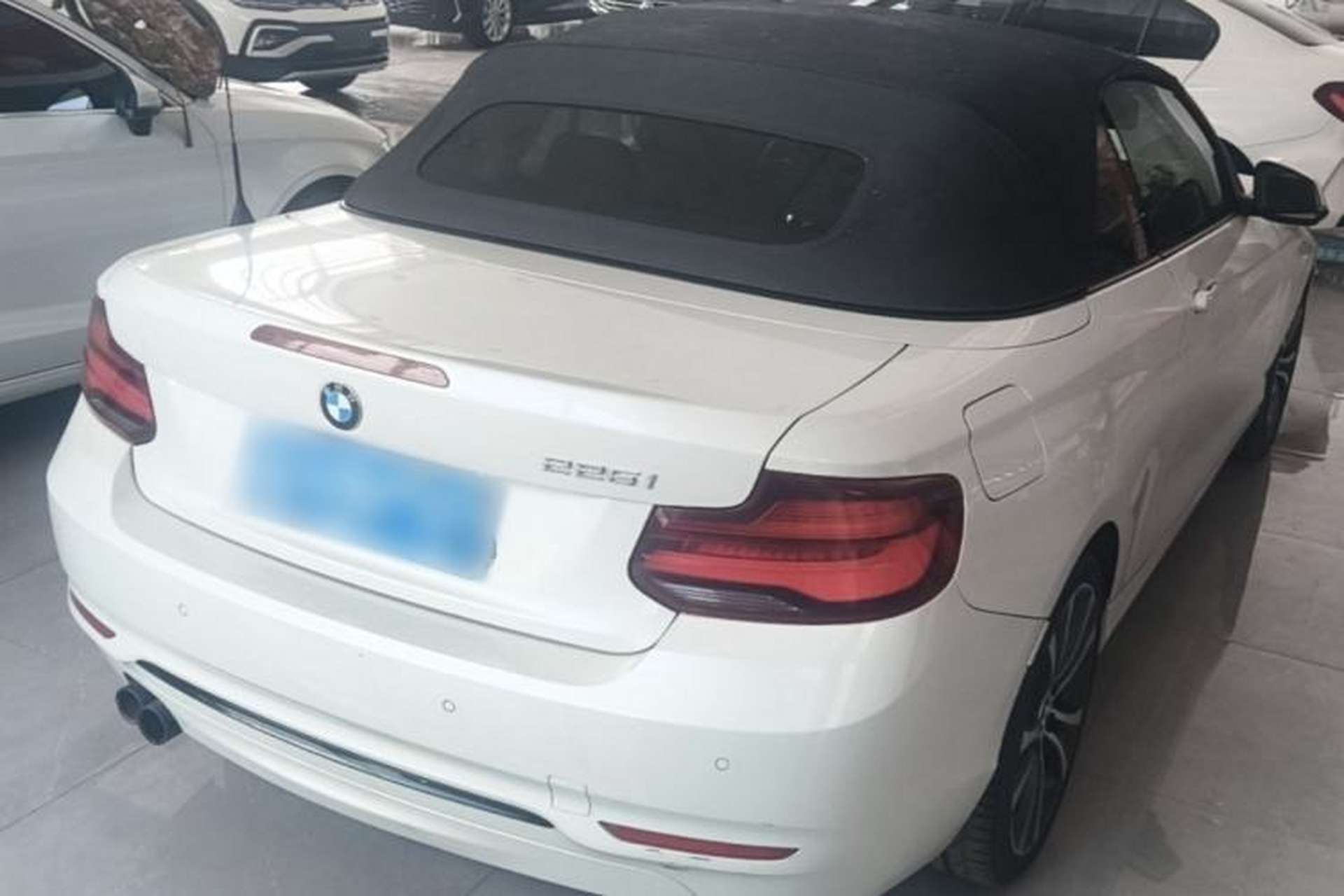 Used BMW 2 Series 2019 225i Convertible Coupe Sports Design Package Rear Right 45 Deg