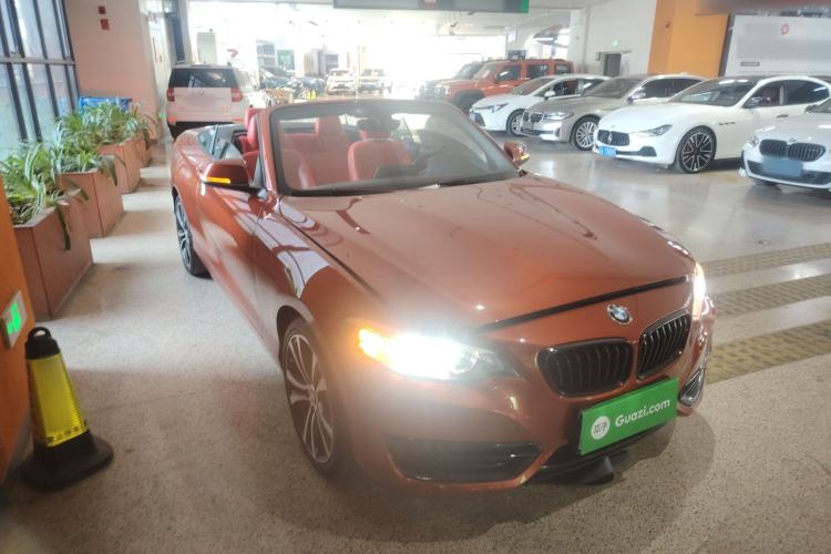Used BMW 2 Series 2019 225i Convertible Coupe Sports Design Package Front Right 45 Deg