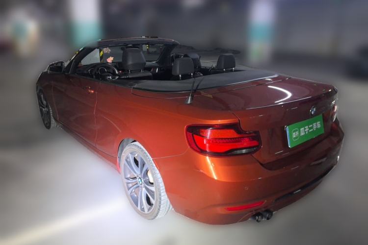 Used BMW 2 Series 2019 225i Convertible Coupe Sports Design Package Rear Left 45 Deg