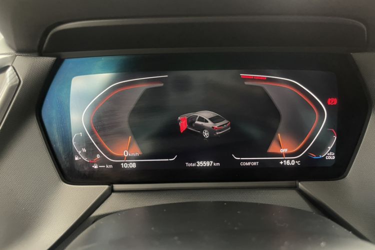 Used BMW 2 Series 2021 225i 4-Door Coupe M Sport Package Odometer Close Up
