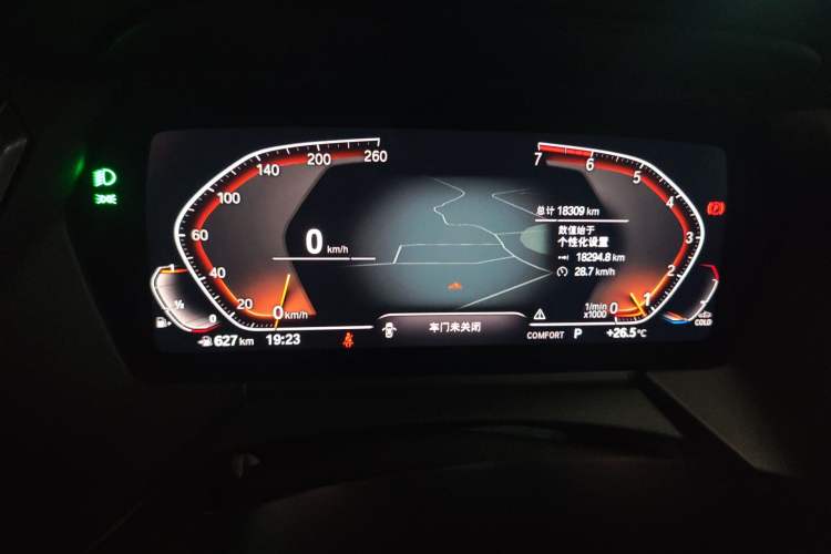 Used BMW 2 Series 2021 225i 4-Door Coupe M Sport Package Odometer Close Up