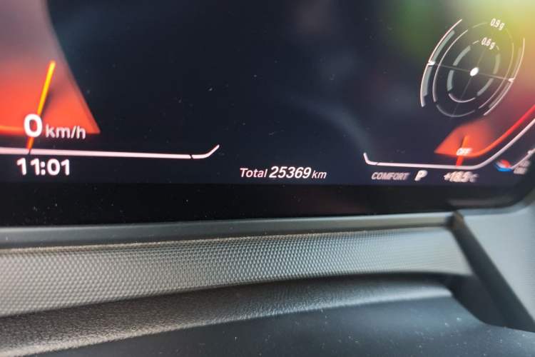 Used BMW 2 Series 2021 225i 4-Door Coupe M Sport Package Odometer Close Up