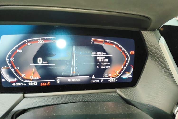 Used BMW 2 Series 2021 225i 4-Door Coupe M Sport Package Odometer Close Up