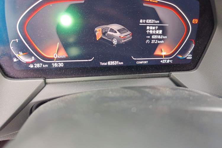 Used BMW 2 Series 2021 225i 4-Door Coupe M Sport Package Odometer Close Up