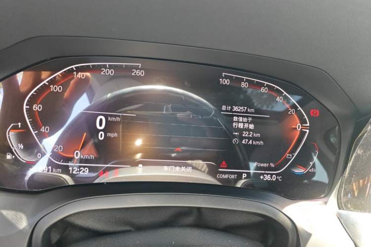 Used BMW 2 Series 2022 225i M Sport Night Edition Odometer Close Up