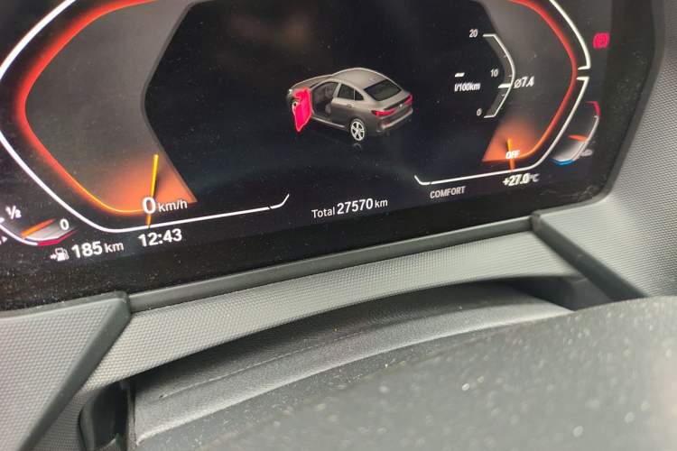Used BMW 2 Series 2023 225i Four-Door Coupe M Sport Package Odometer Close Up