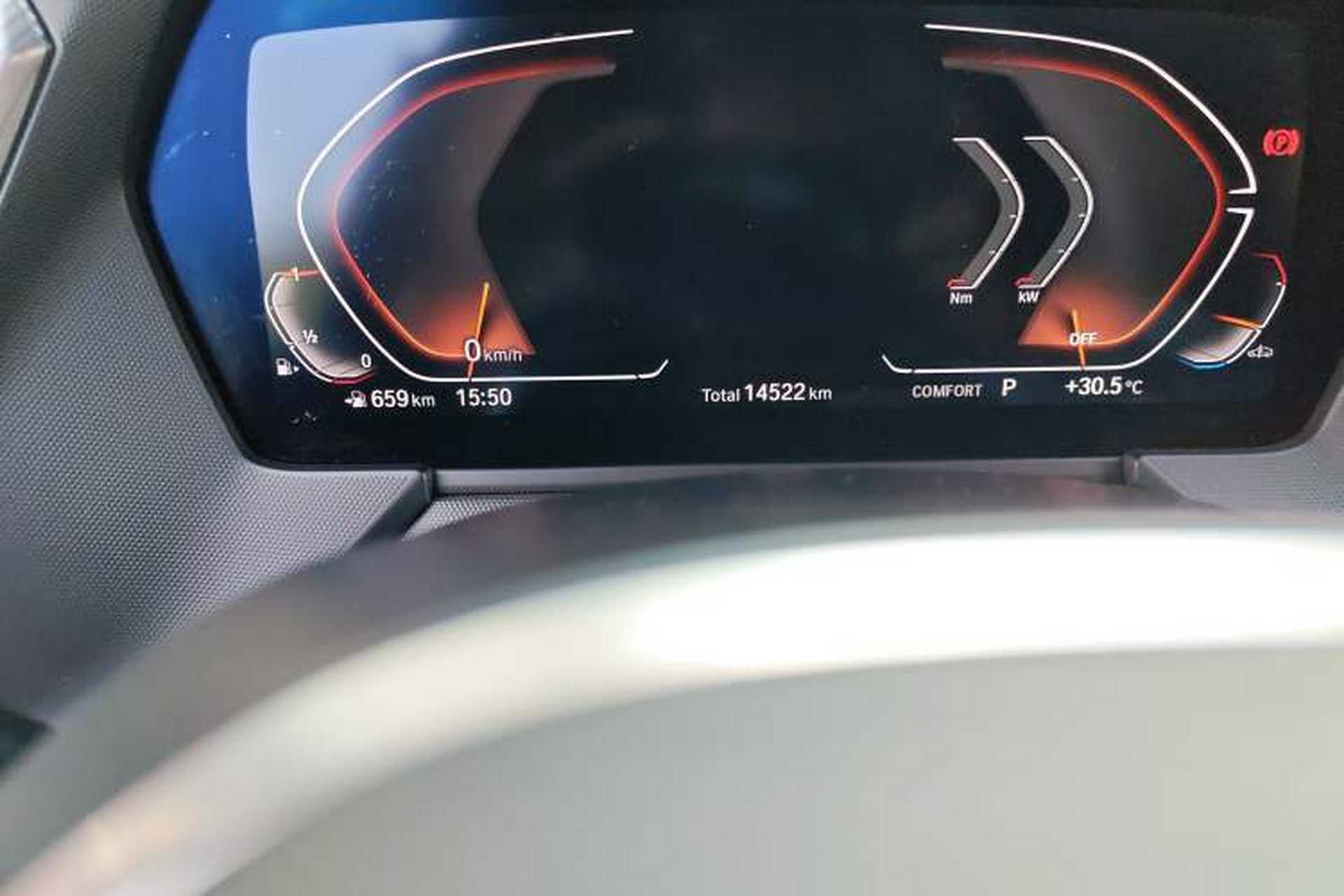 Used BMW 2 Series 2023 225i Four-Door Coupe M Sport Shadowline Package Odometer Close Up