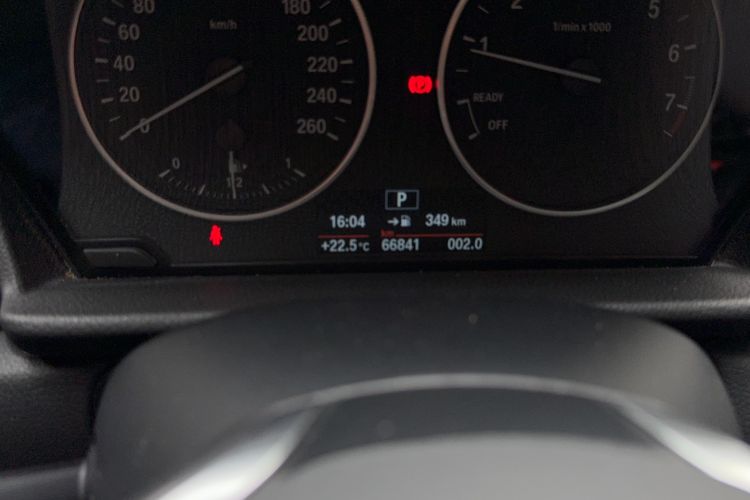 Used BMW 2 Series Active Tourer 2015 218i Leading Model Odometer Close Up