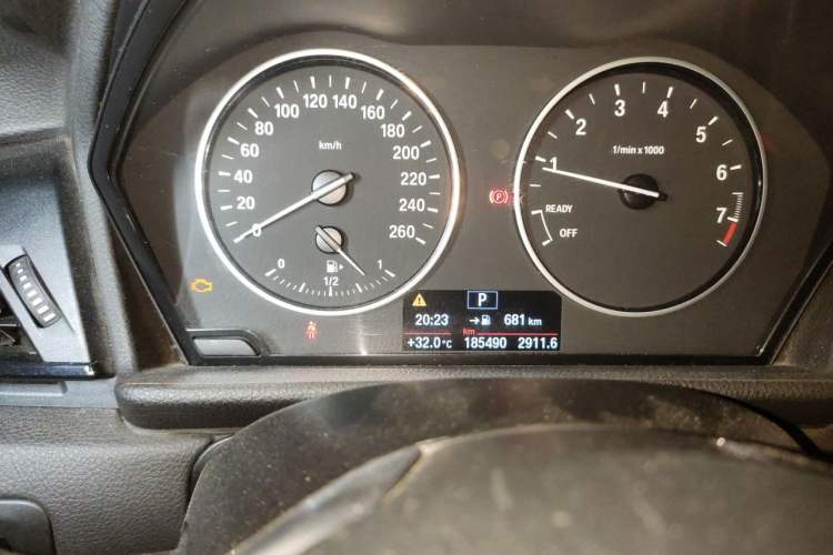 Used BMW 2 Series Active Tourer 2015 218i Leading Model Odometer Close Up