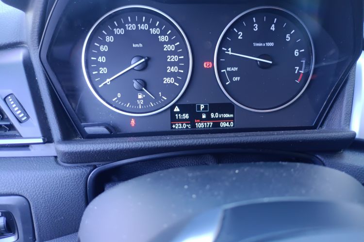 Used BMW 2 Series Active Tourer 2015 218i Leading Model Odometer Close Up