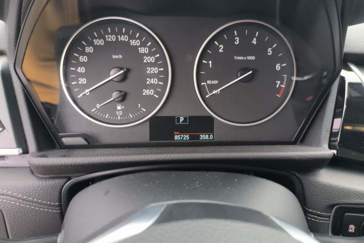 Used BMW 2 Series Active Tourer 2015 218i Sports Design Package Odometer Close Up