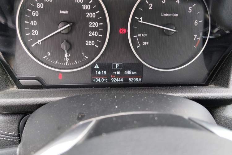 Used BMW 2 Series Active Tourer 2015 218i Sports Design Package Odometer Close Up