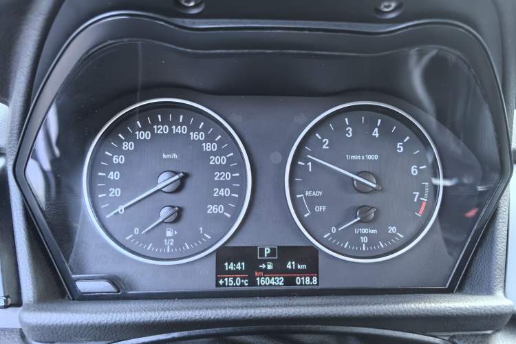Used BMW 2 Series Active Tourer 2015 218i Leading Model Odometer Close Up