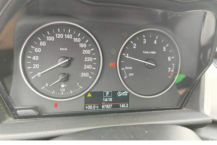Used BMW 2 Series Active Tourer 2015 218i Leading Model Odometer Close Up