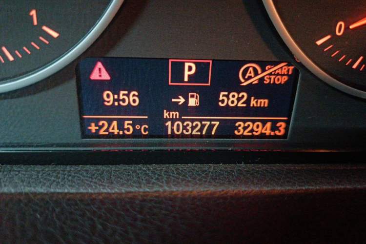 Used BMW 2 Series Active Tourer 2016 218i Leading Model Odometer Close Up