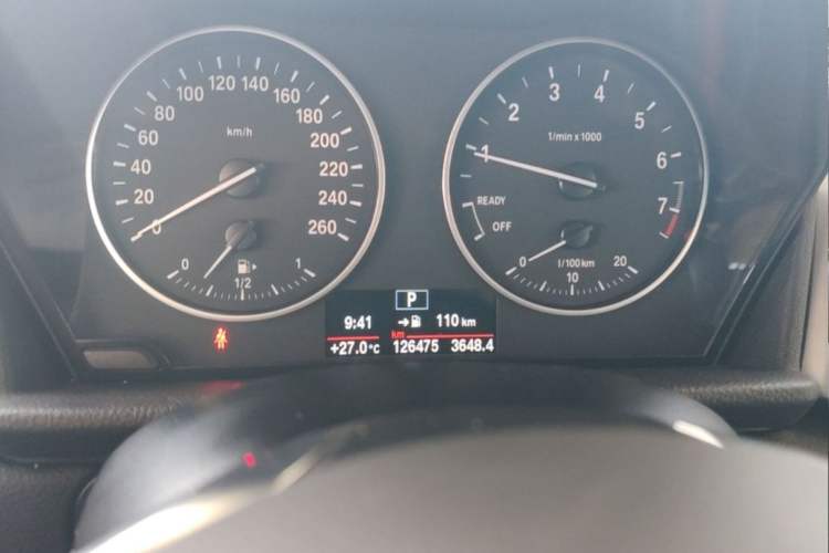 Used BMW 2 Series Active Tourer 2016 218i Leading Model Odometer Close Up