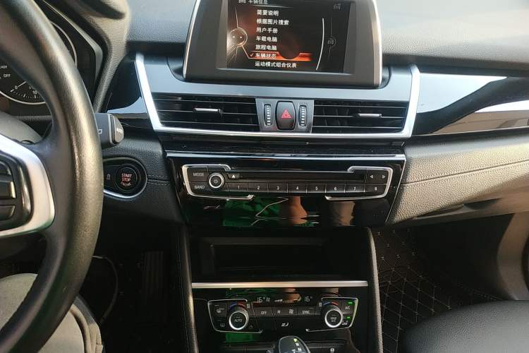 Used BMW 2 Series Active Tourer 2016 218i Sports Design Package Audio And AC Panel