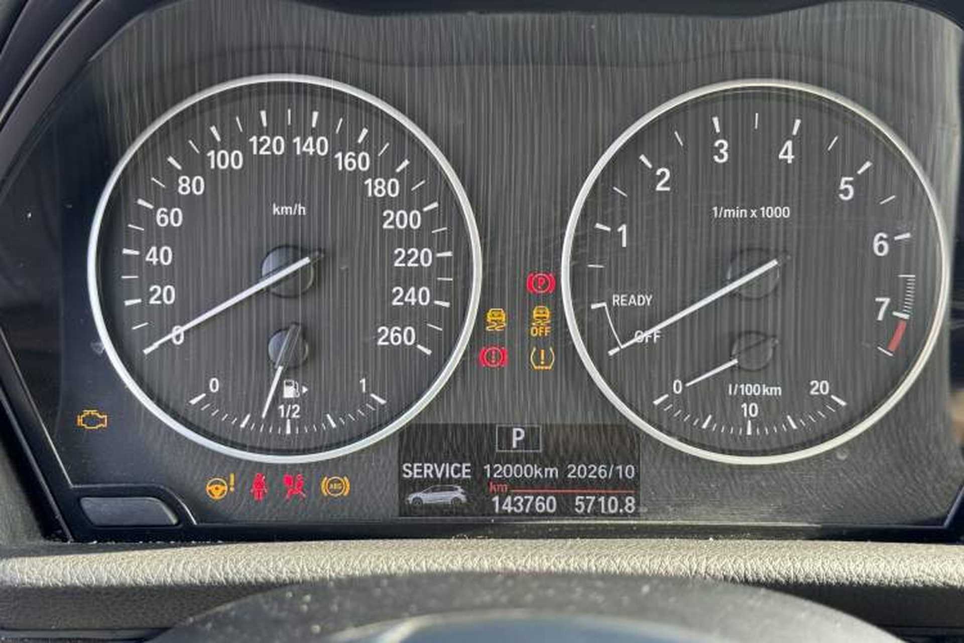 Used BMW 2 Series Active Tourer 2016 218i Leading Model Odometer Close Up